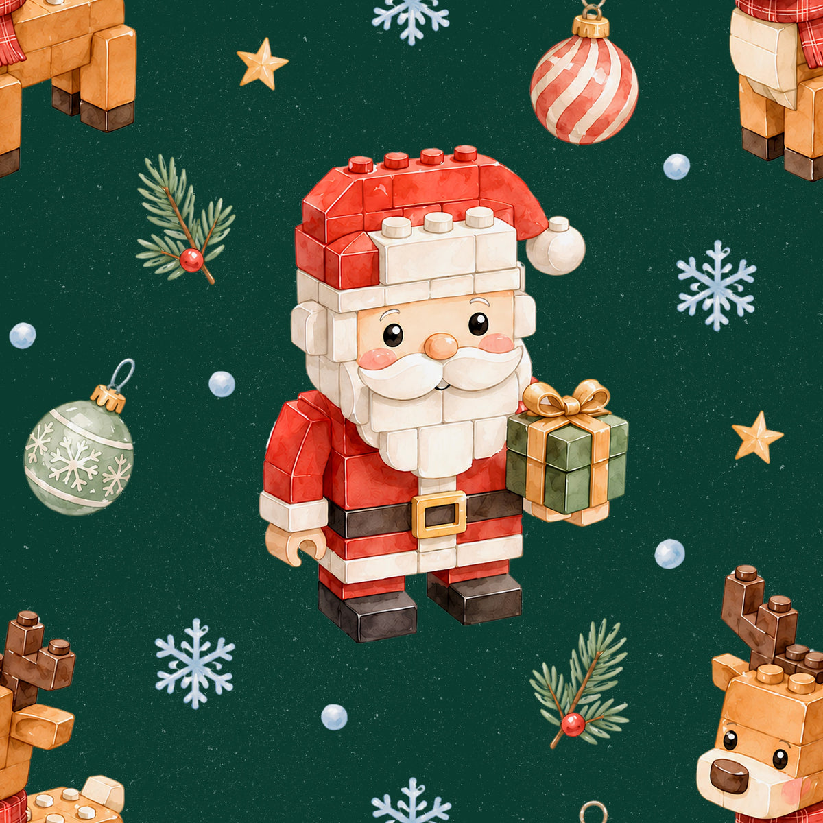 Bio Bausteine Weihnachtsmann