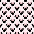 Bio kleine Maus Ohren mit rosa Schleife