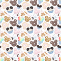Bio kleine Maus mit Cupcake