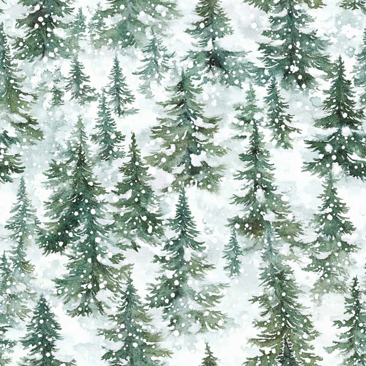 Bio schneebedeckte Tannenbäume