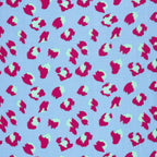 Musselin Leoparden Eisblau