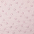 Baumwolle Popeline 3D Stickerei Blumen rosa