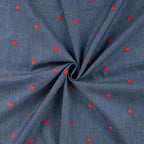 Chambray Stickerei Herzen - jeans