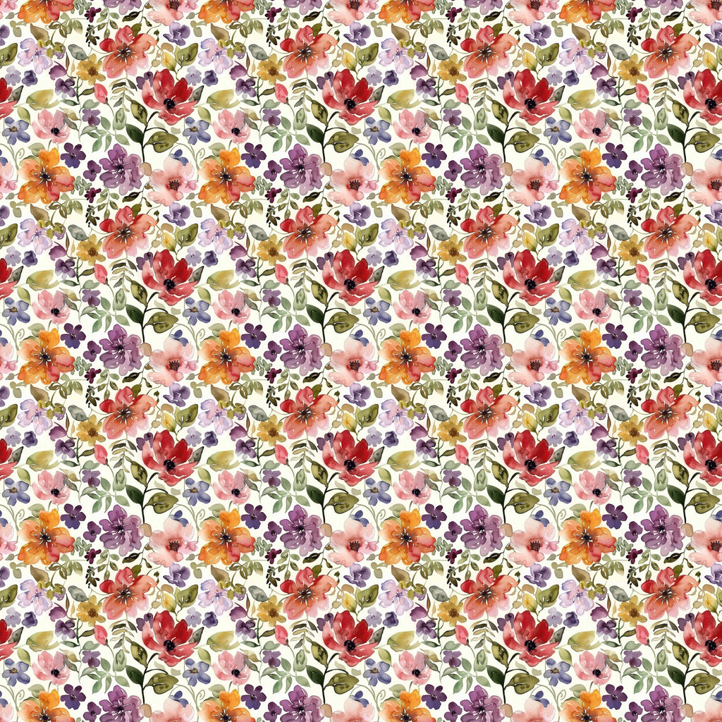 rote und gelbe Blumen Aquarell