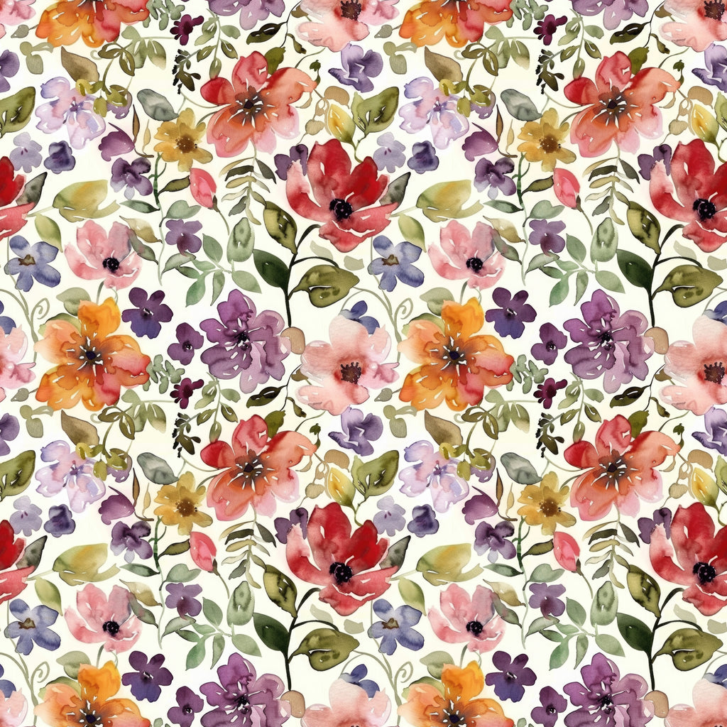 rote und gelbe Blumen Aquarell