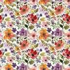 rote und gelbe Blumen Aquarell