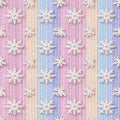 Bio Strickstreifen - rosa, gelb und blau