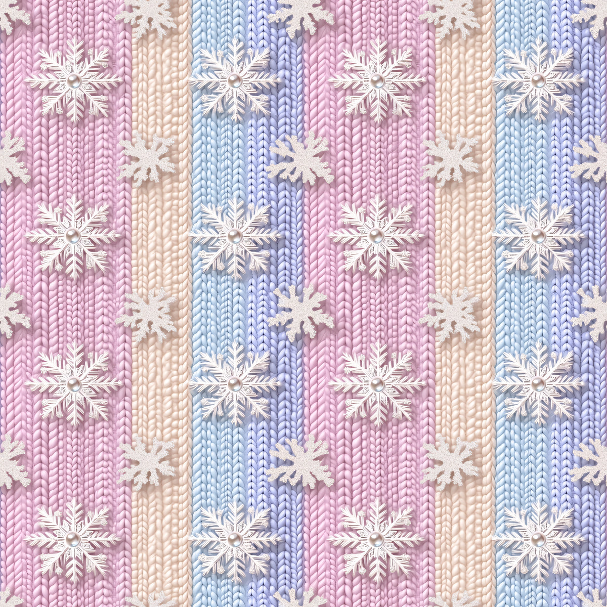 Bio Strickstreifen - rosa, gelb und blau