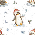 Pinguin Schnee Winter
