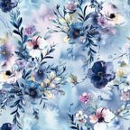 Aquarell Blaue Blumen