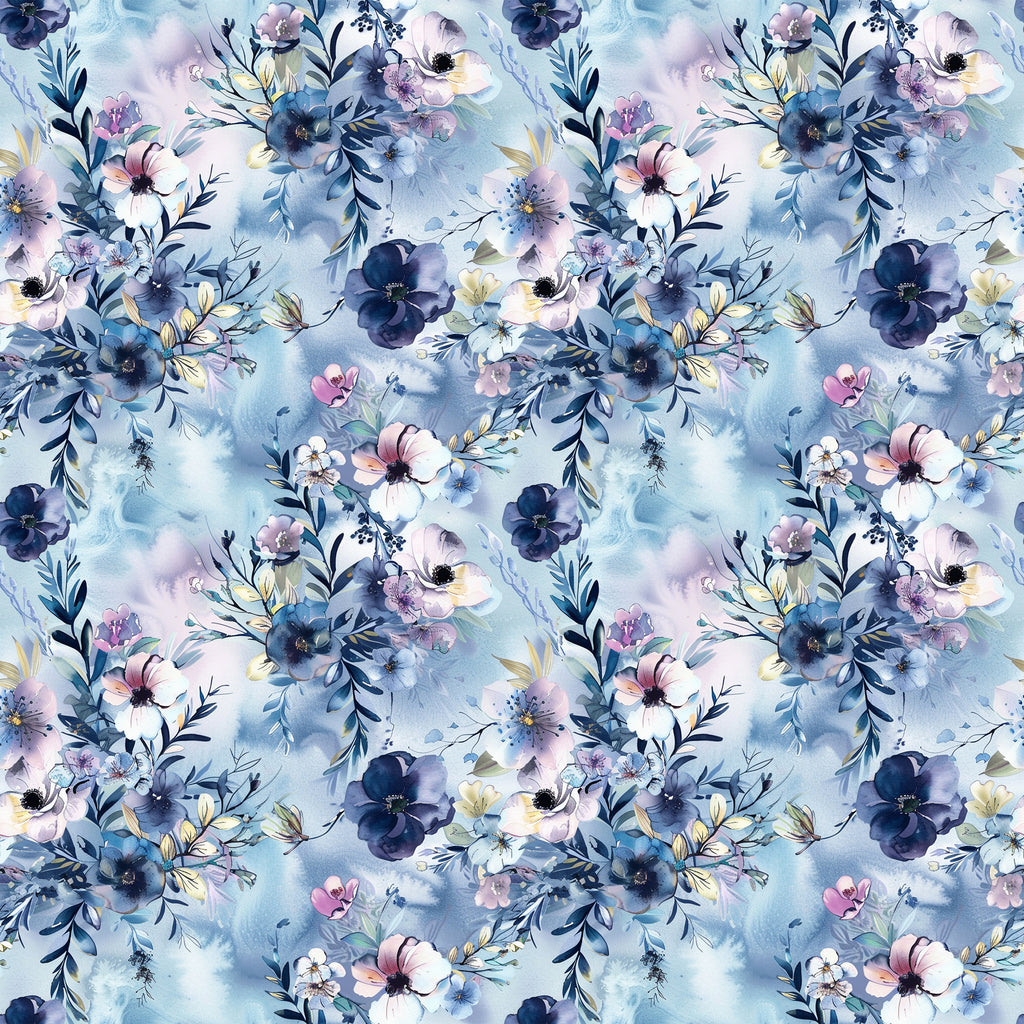 Aquarell Blaue Blumen